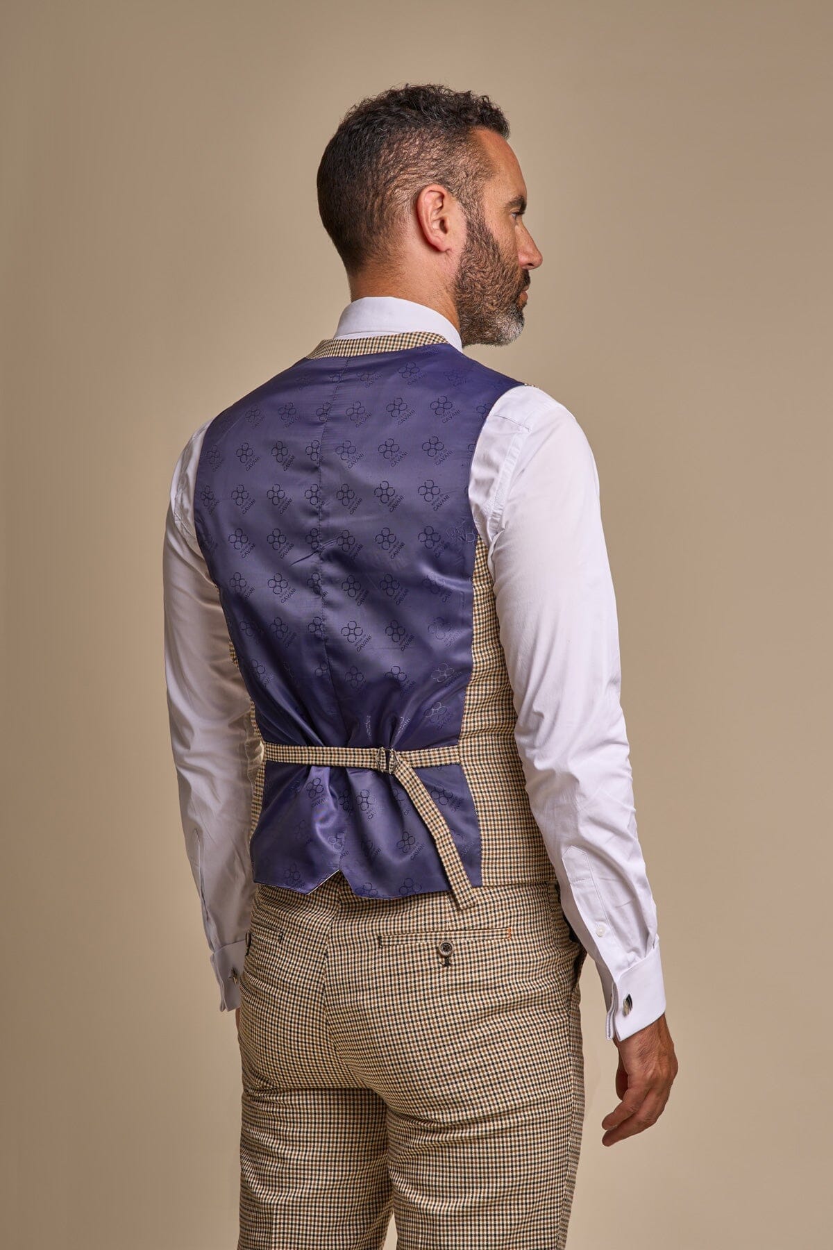 Elwood Houndstooth Check Waistcoat - Waistcoats - 