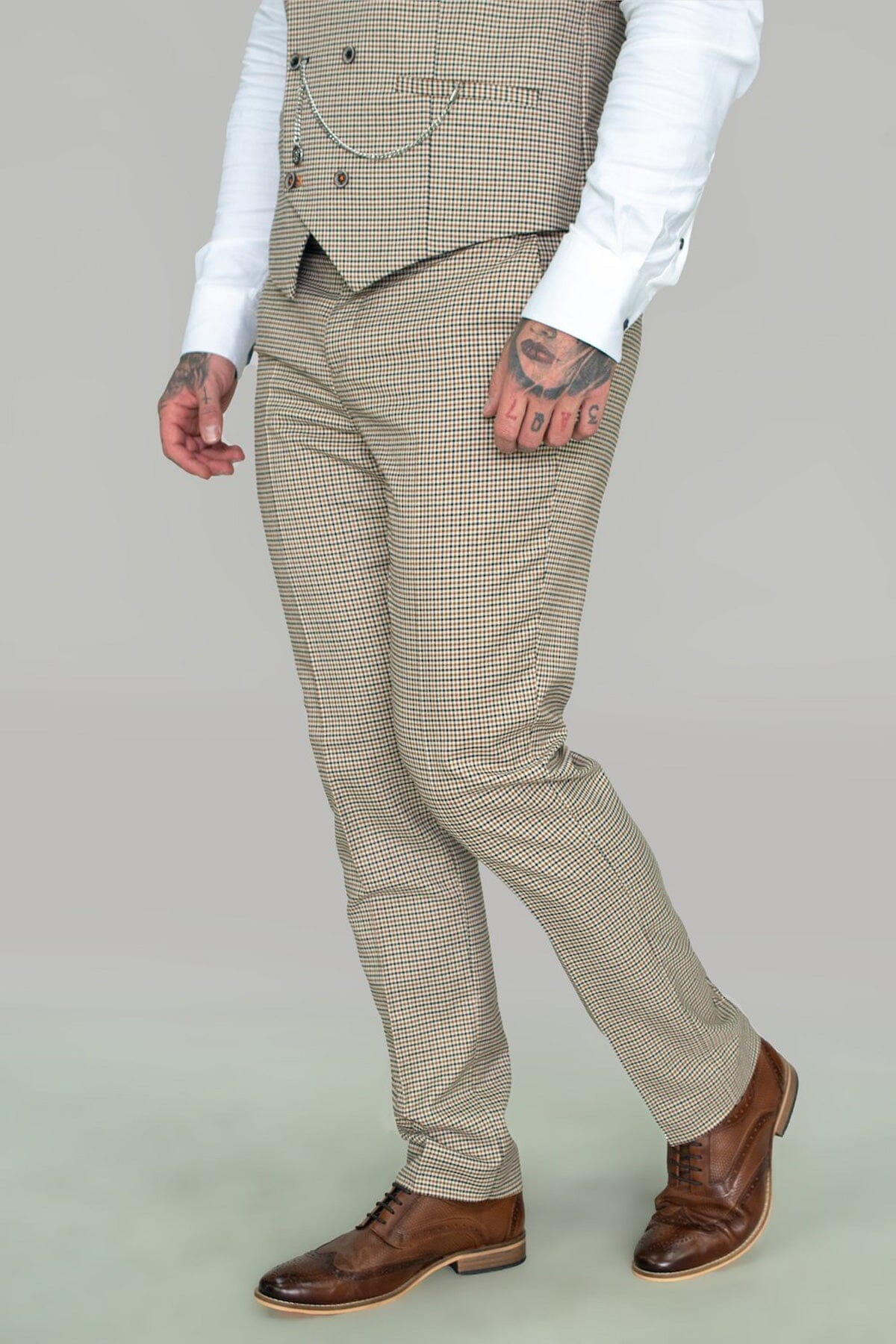 Elwood Houndstooth Suit Swatch - Swatch - 