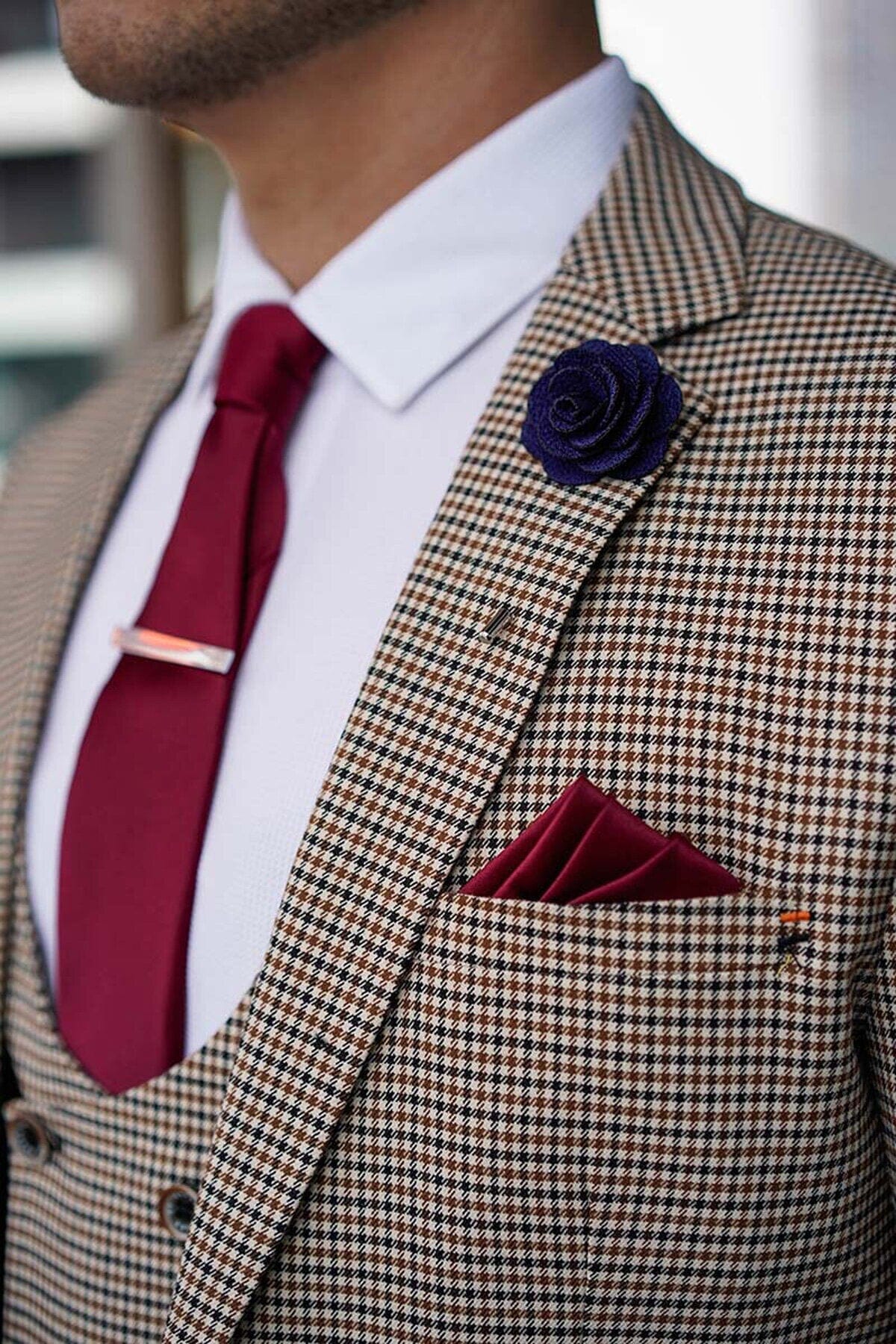 Elwood Houndstooth Suit Swatch - Swatch - 