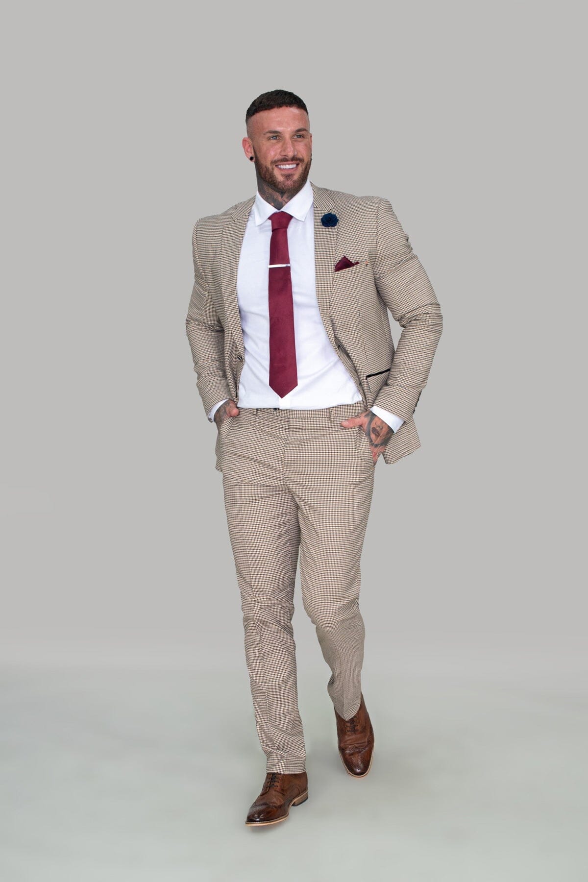 Elwood Houndstooth Suit Swatch - Swatch - 