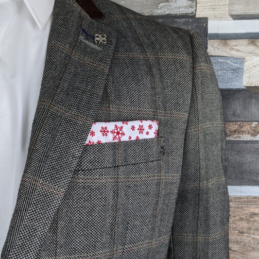 Falling Snowflakes Pocket Square - Handkerchiefs - 