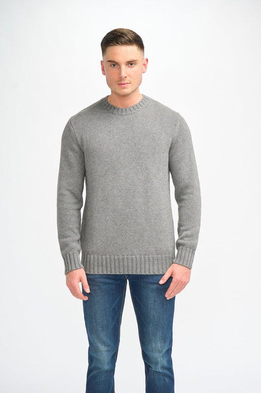 Farrel Grey Crewneck Jumper - Jumpers - S 