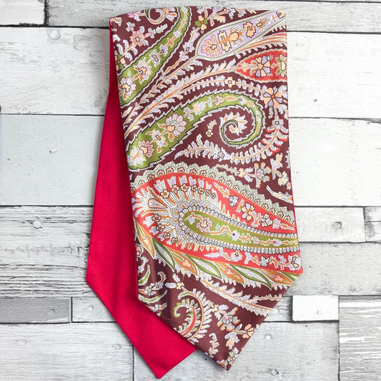 Felix & Florence Burgundy Liberty Silk Cravat - Cravats - 