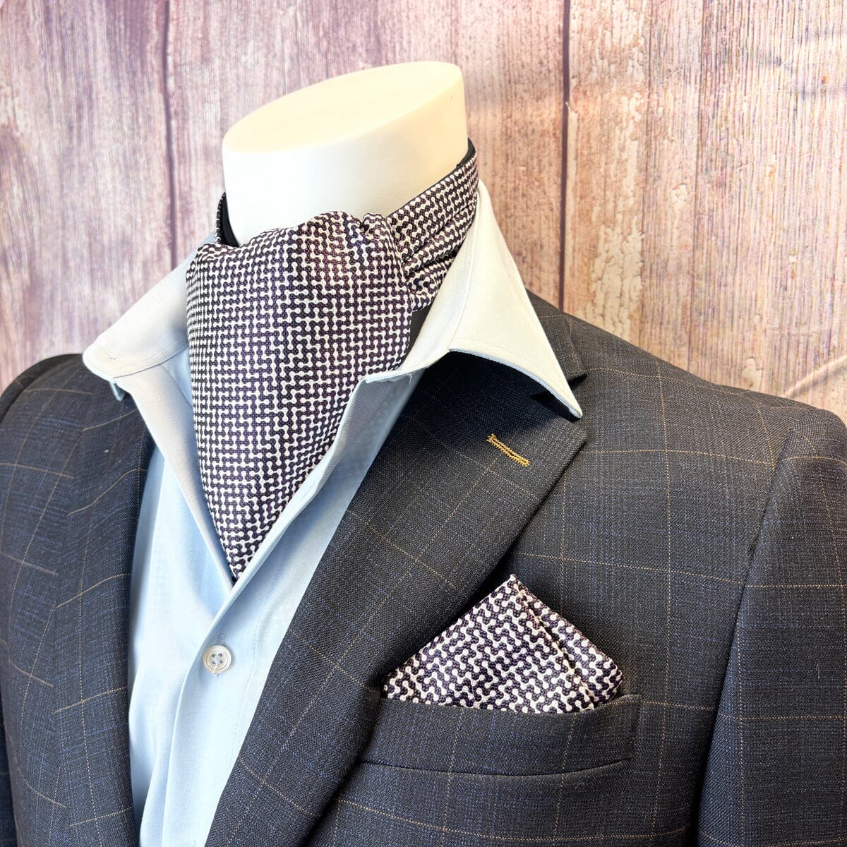 Fleming Patterned Silk Cravat - Cravats - 