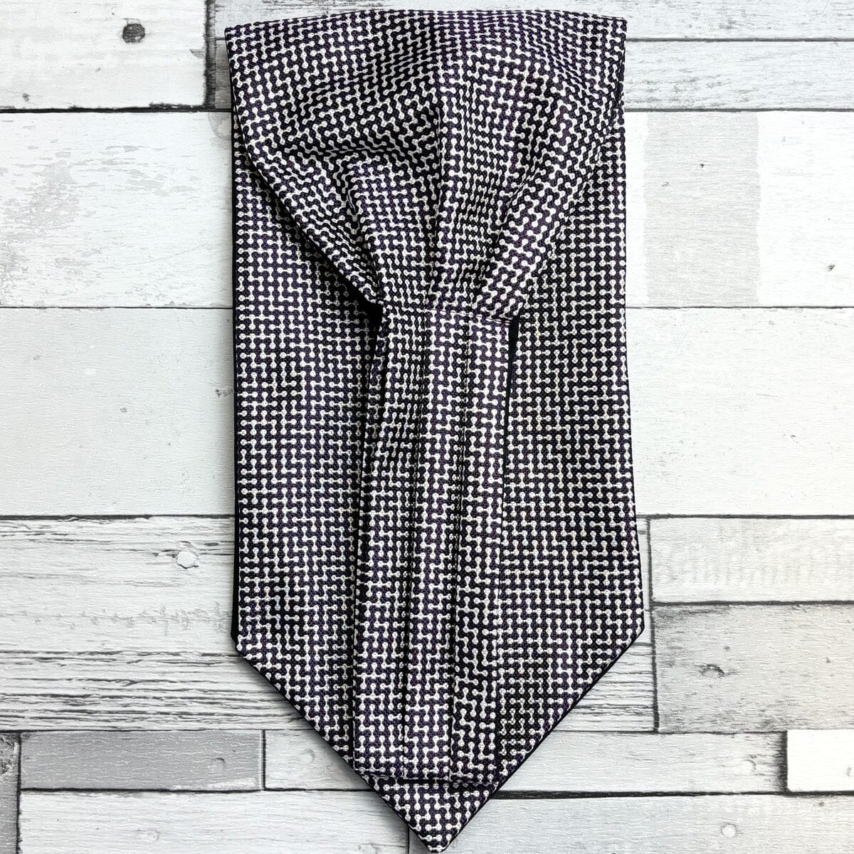 Fleming Patterned Silk Cravat - Cravats - 