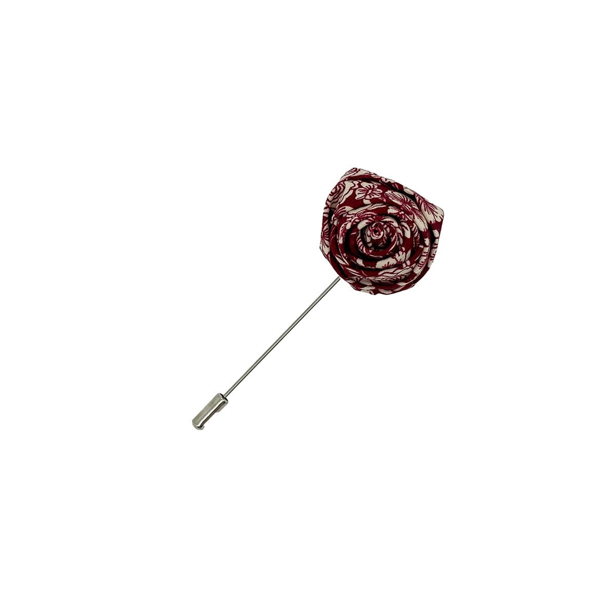 Floral Lapel Pin - Lapel Pins - Cherry Red 