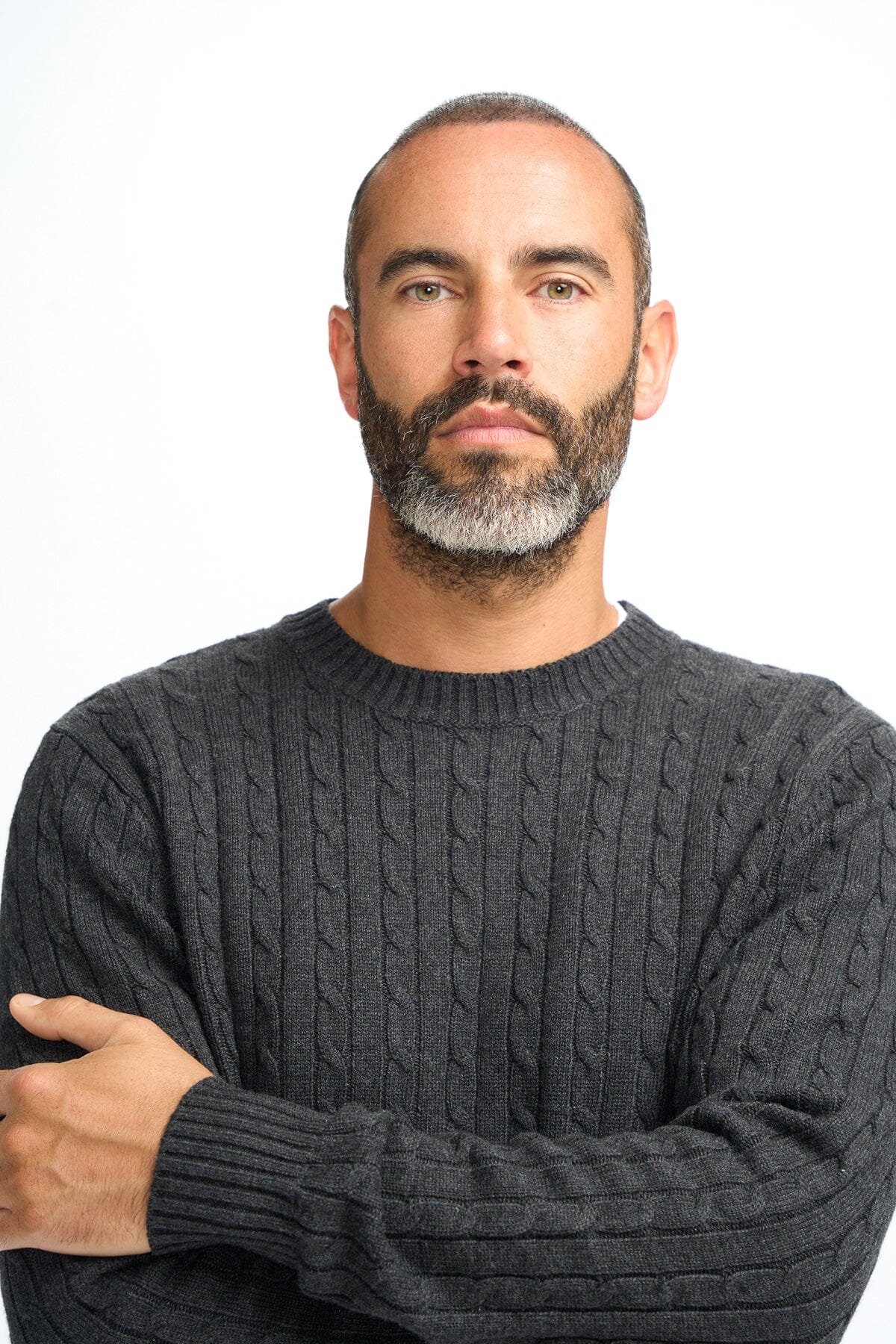 Foston Charcoal Crewneck Jumper - Jumpers - 