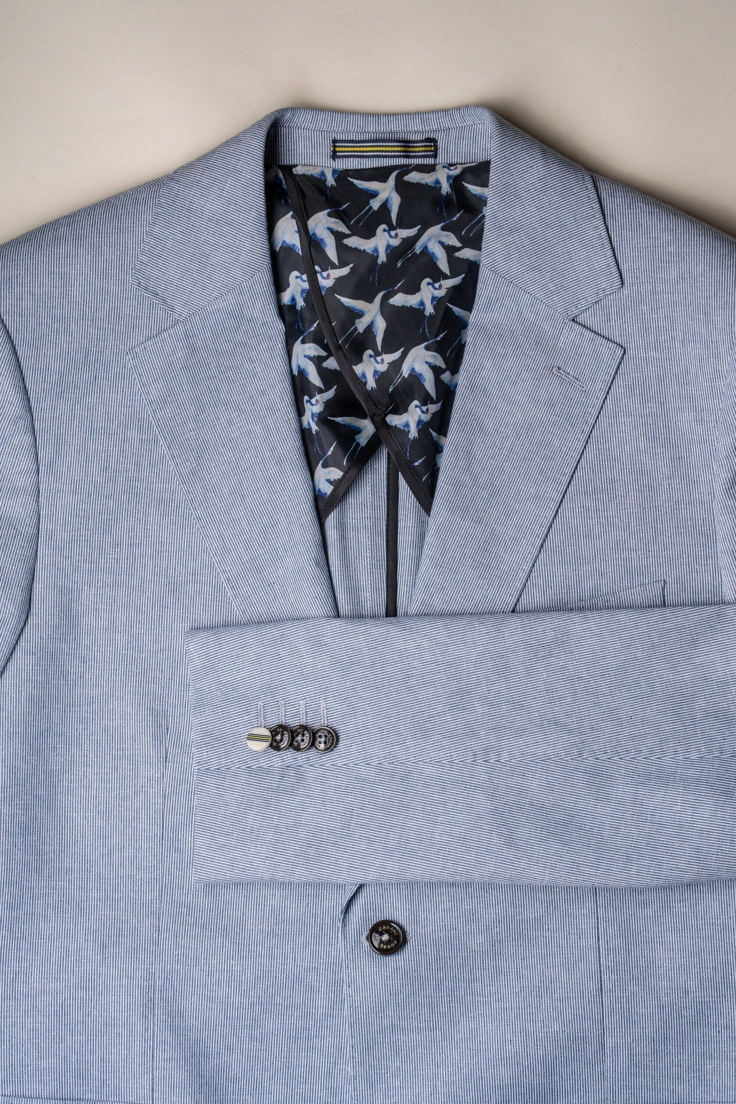 Fredrik Sky Blue Linen 2 Piece Suit - Suits - 