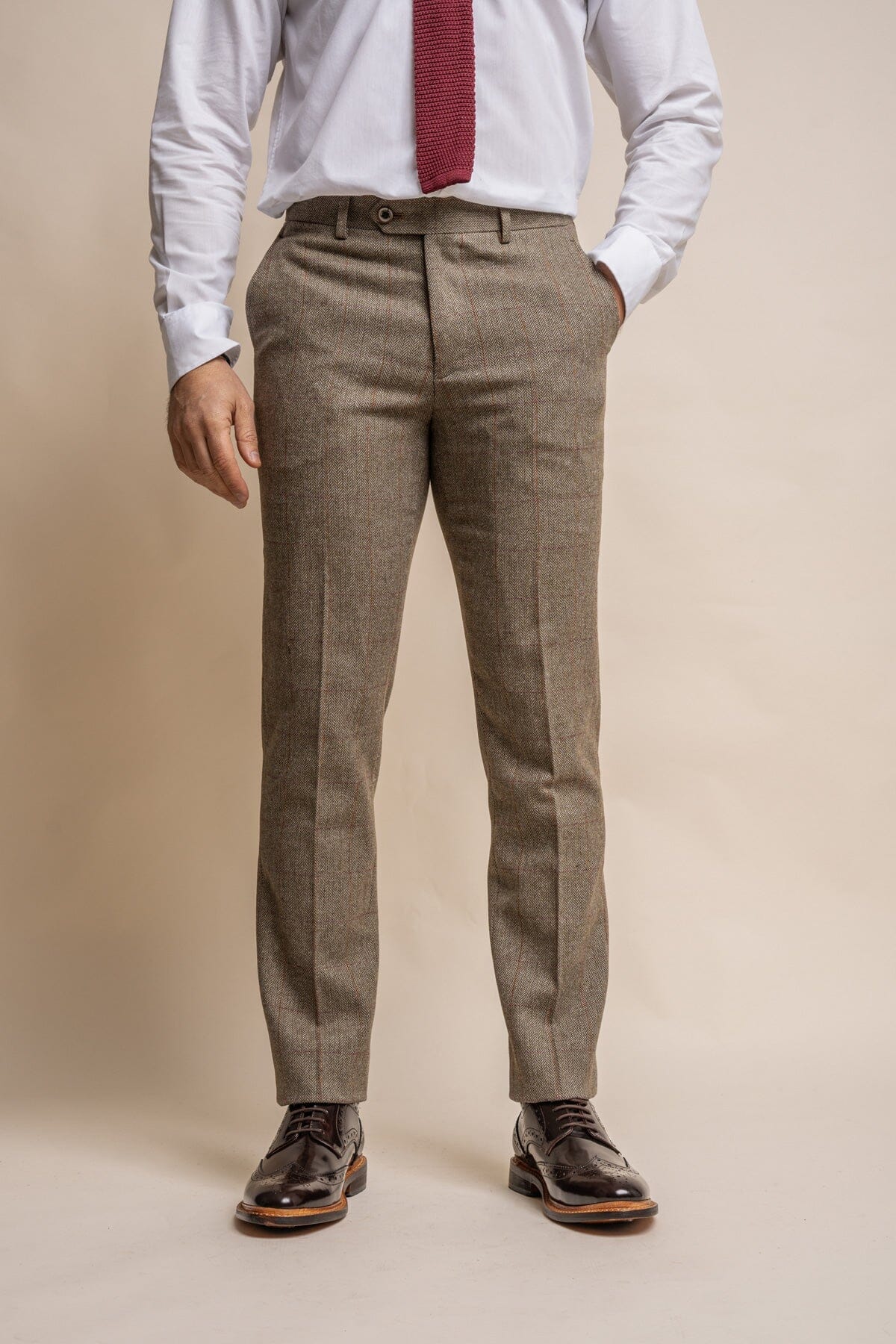 Gaston Sage Tweed Suit Swatch - Swatch - 