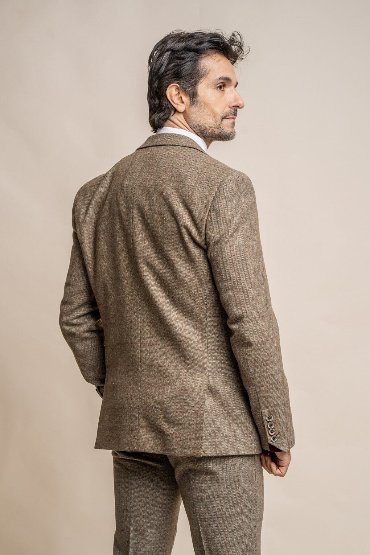 Gaston Sage Tweed Suit Swatch - Swatch - 