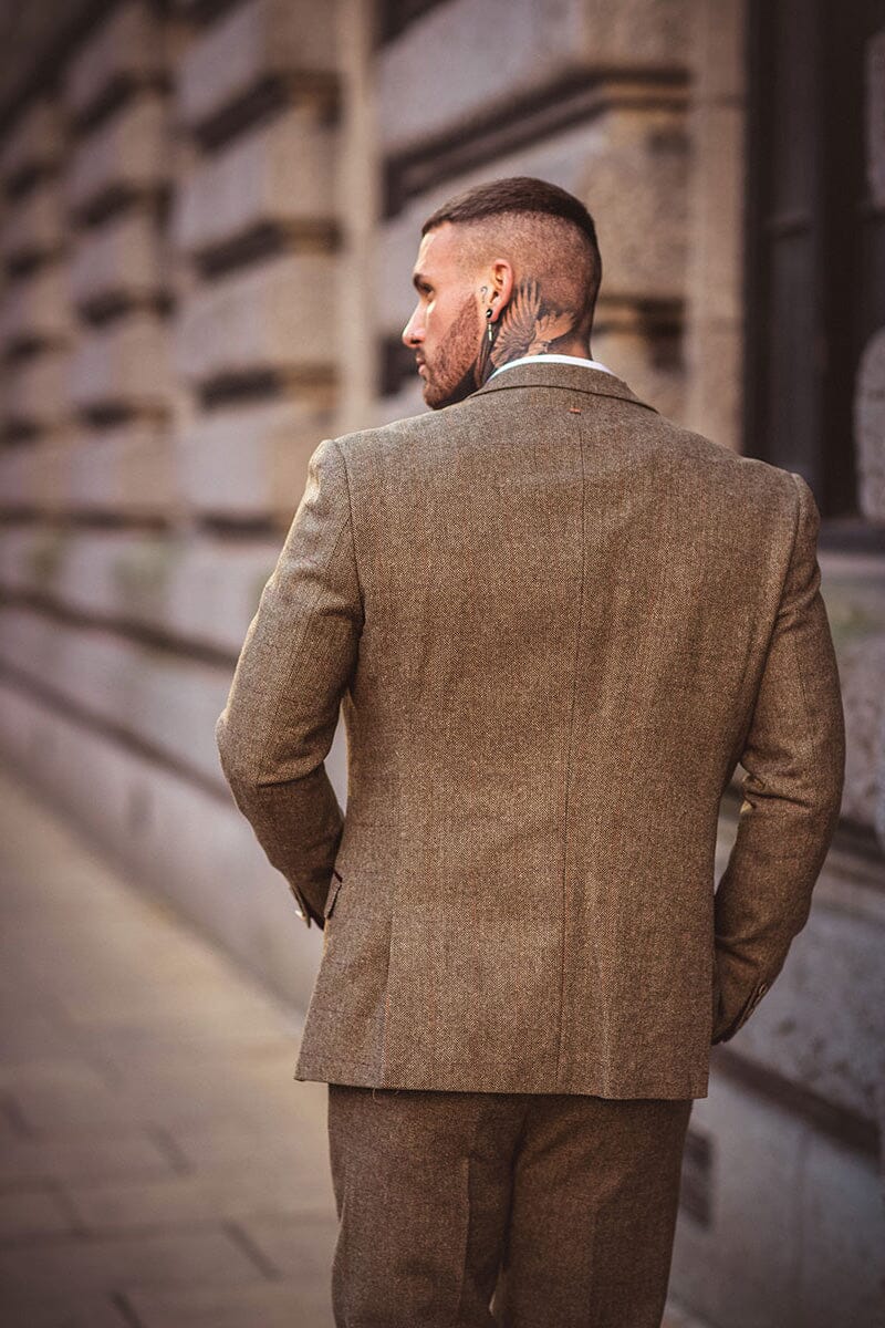 Gaston Sage Tweed Suit Swatch - Swatch - 