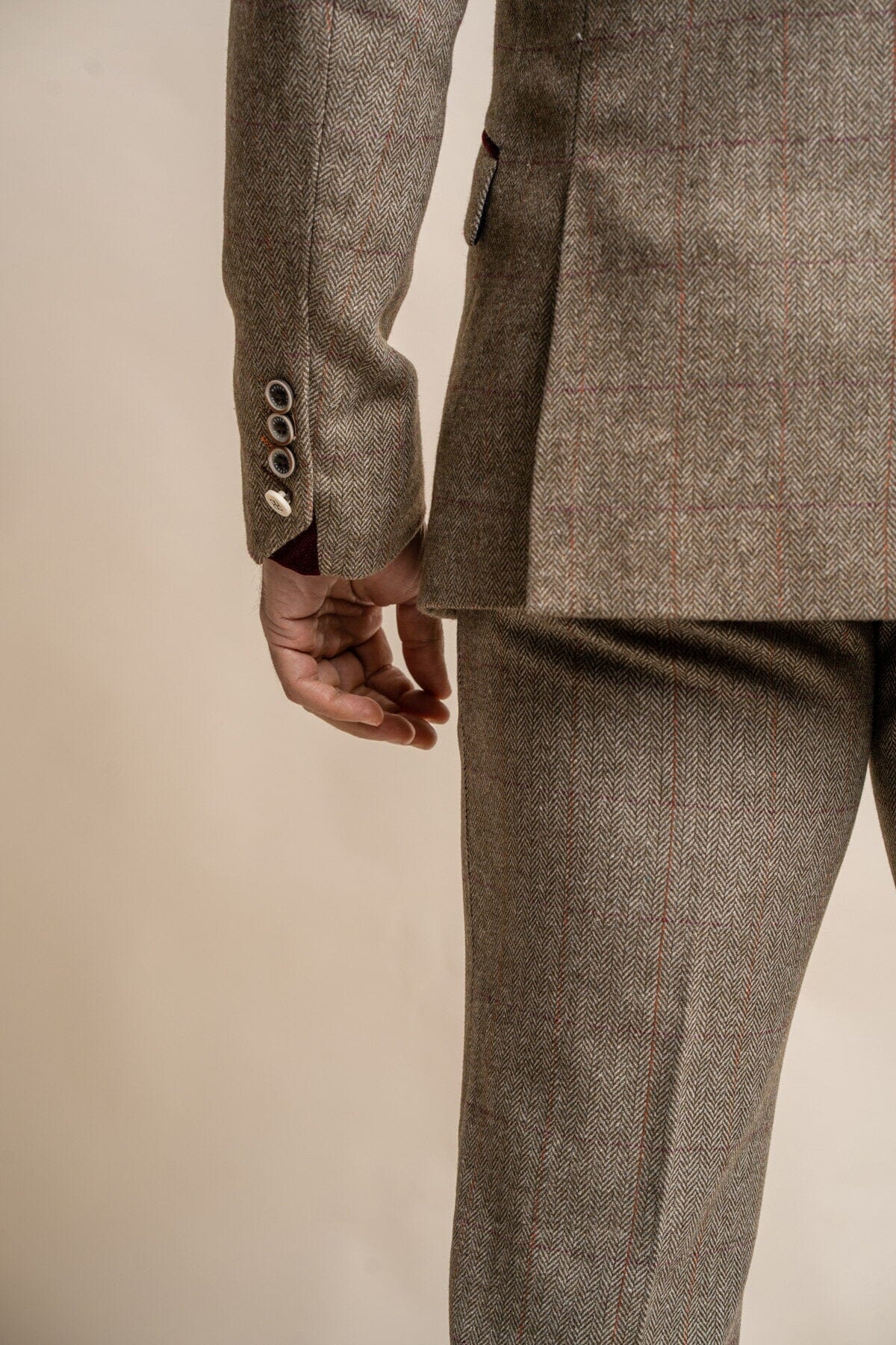 Gaston Sage Tweed Suit Swatch - Swatch - 