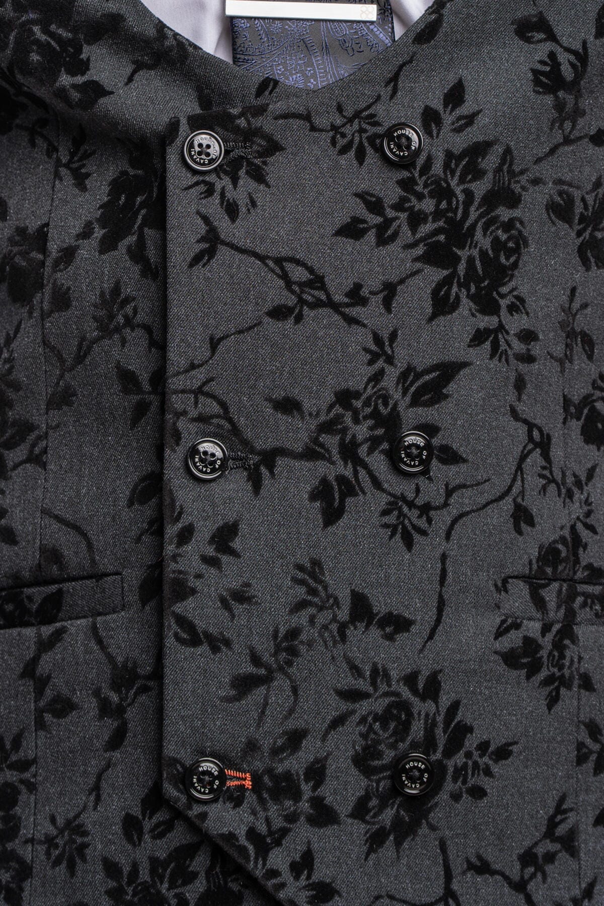 Georgi Black Floral 3 Piece Suit - Suits - 