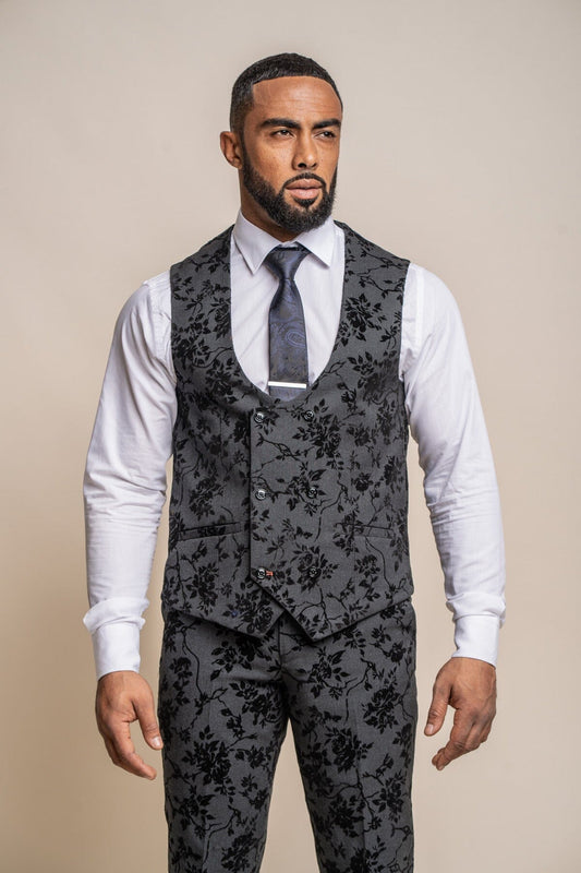 Georgi Floral Waistcoat - Waistcoats - 34R 