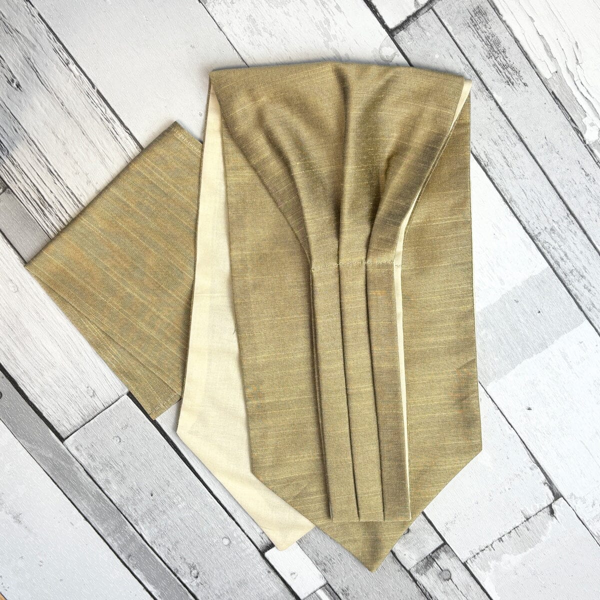 Golden Barley Dupion Cravat - Cravats - 