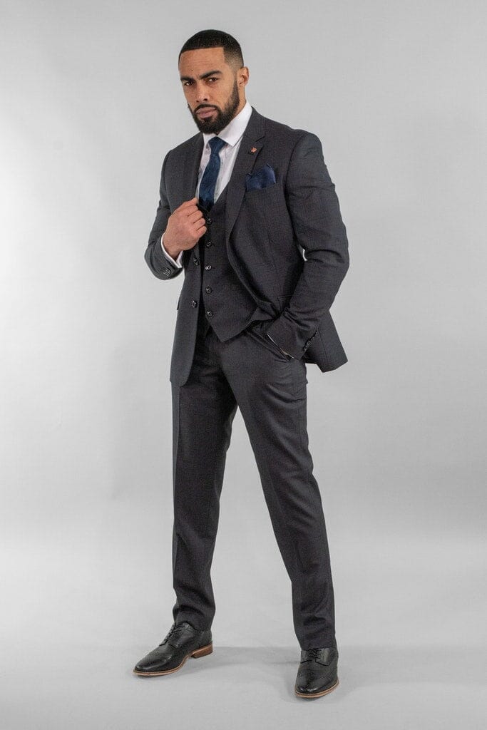 Graphite Check Trousers - Trousers Sale - 