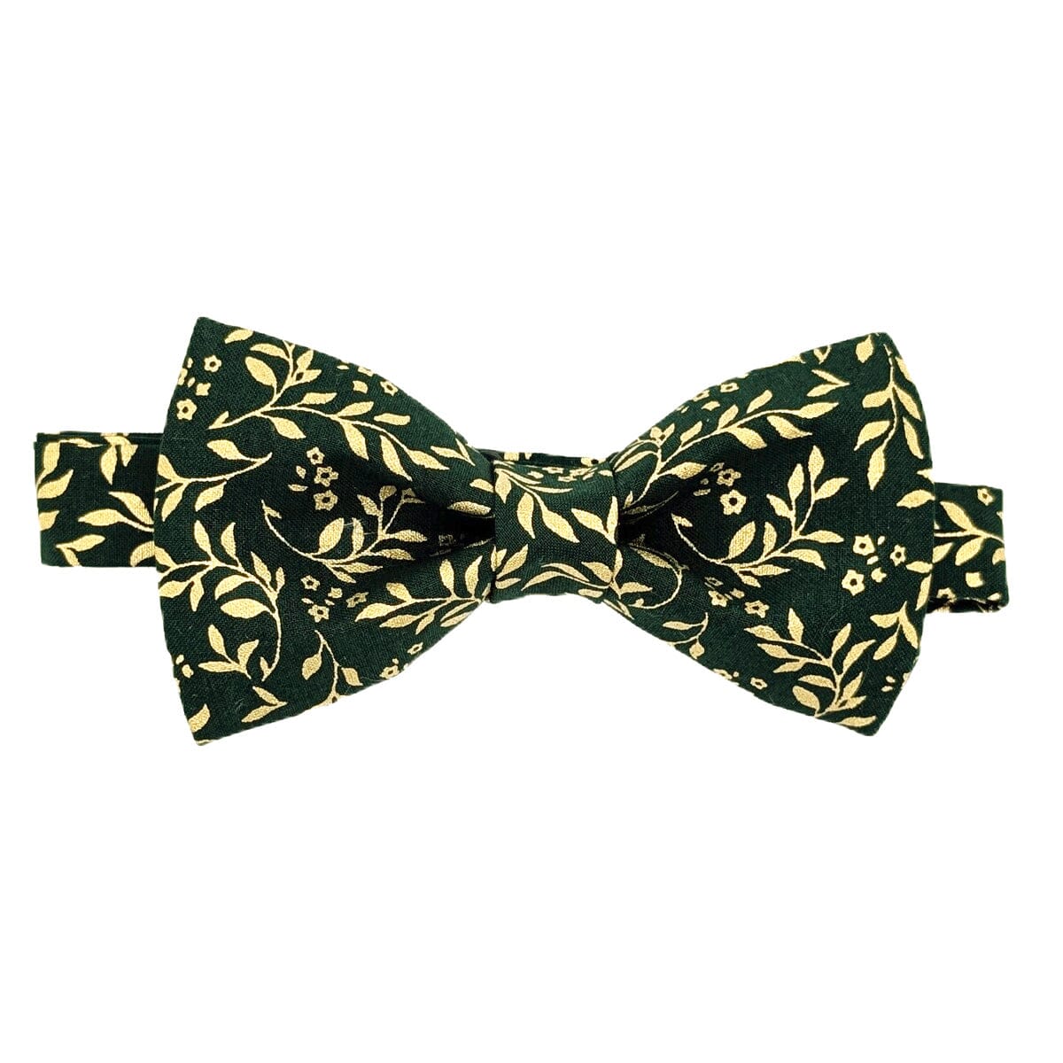 Green & Gold Leaves Bow Tie - Bow Ties - 