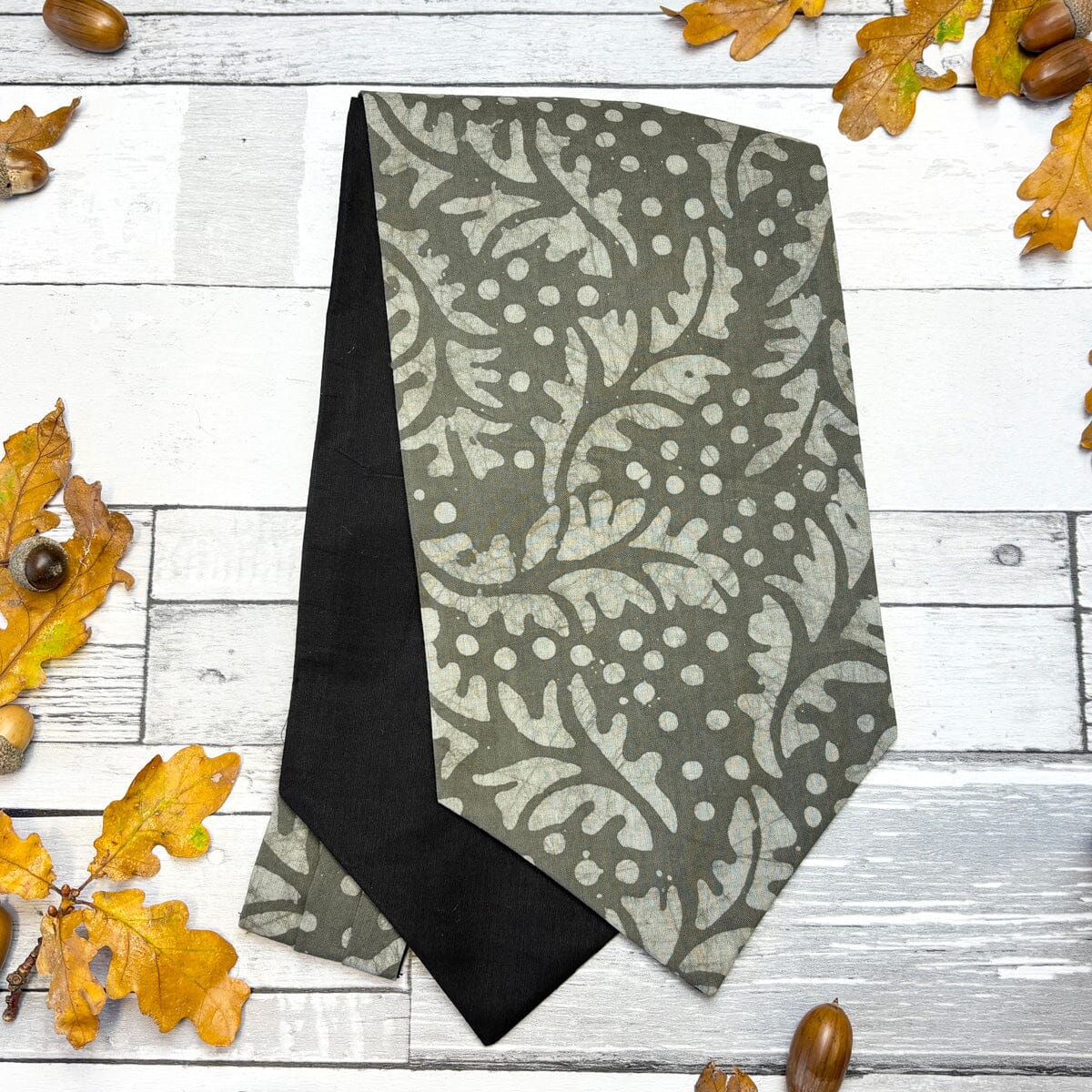 Grey Batik Hand-Dyed Cotton Cravat - Cravats - 