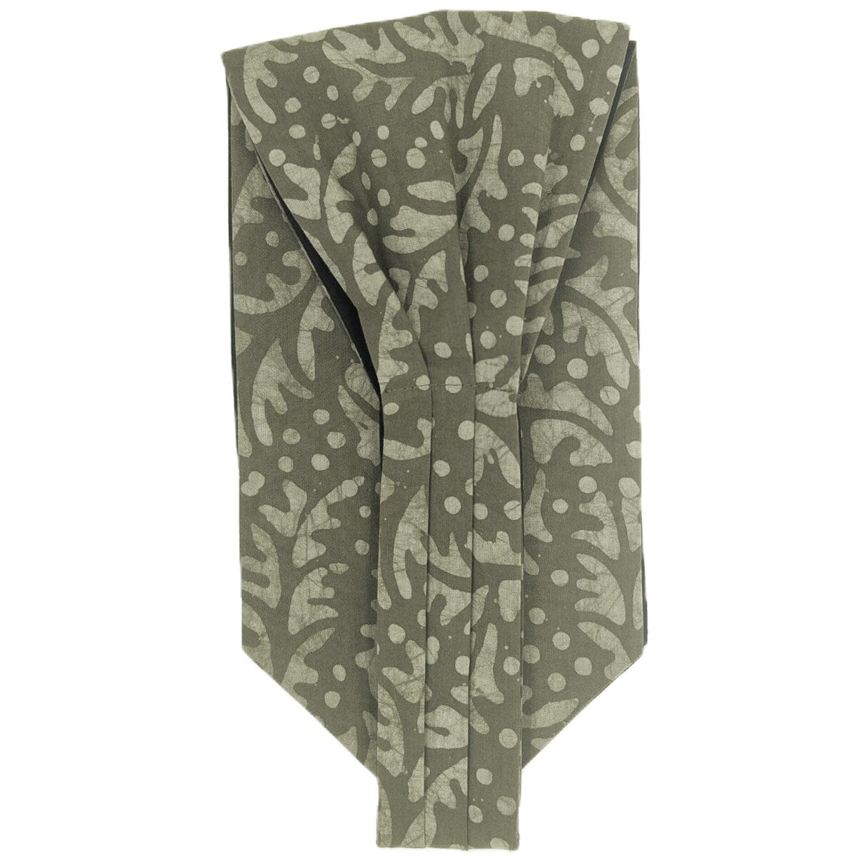 Grey Batik Hand-Dyed Cotton Cravat - Cravats - 