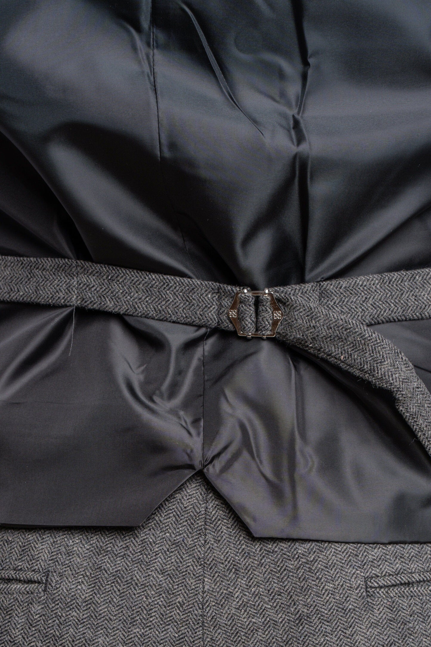 Grey Herringbone Tweed Waistcoat - STOCK CLEARANCE - Waistcoats Sale - 