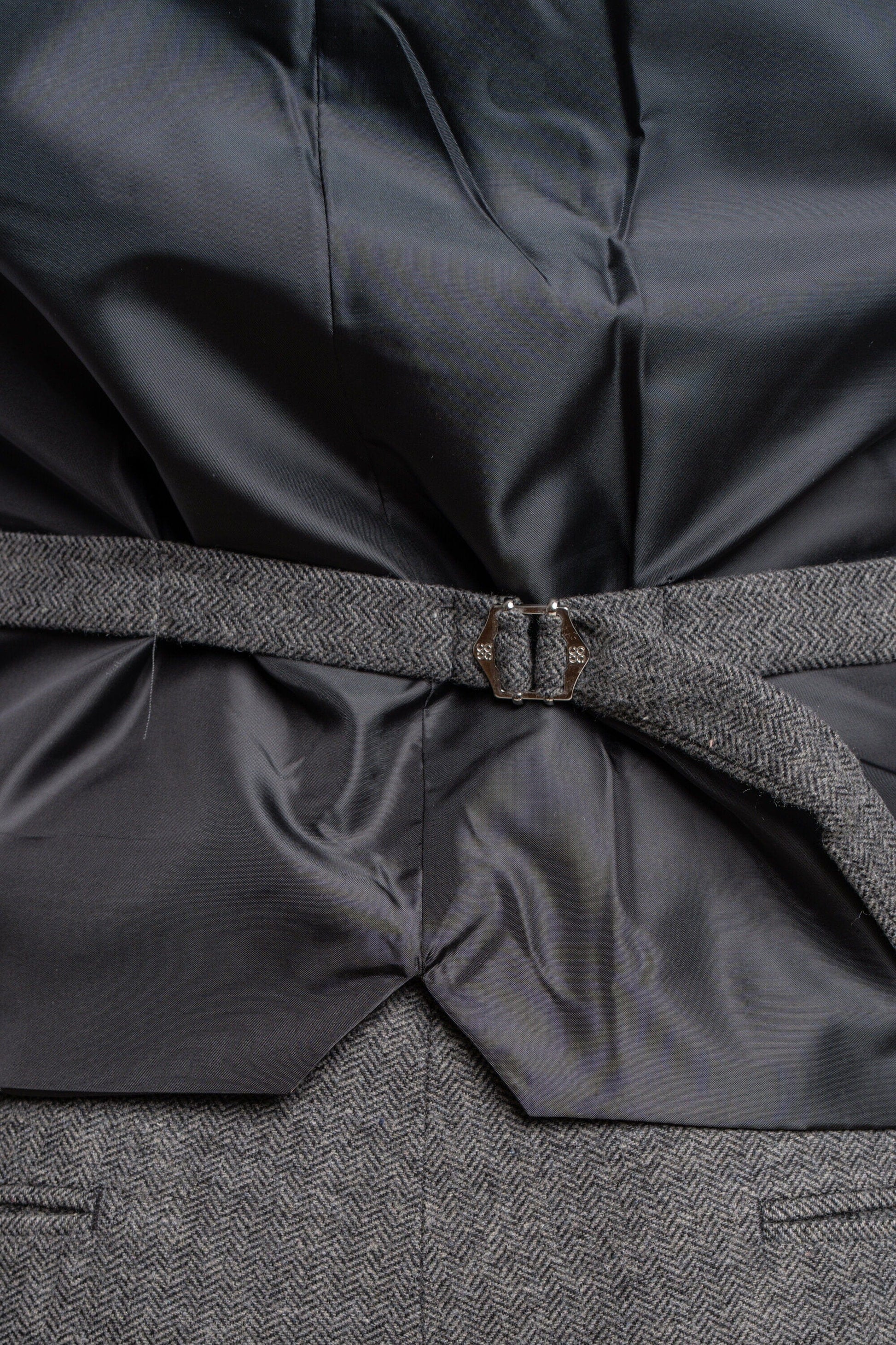 Grey Herringbone Tweed Waistcoat - STOCK CLEARANCE - Waistcoats Sale - 