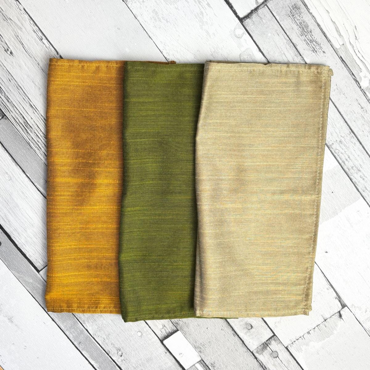 Handmade Dupion Cravat & Pocket Square Set – Vegan Silk Ascot - - 