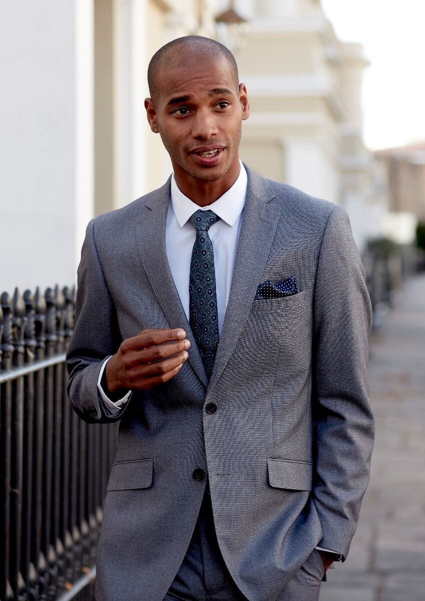 Harcourt Silver 2 Piece Suit - Suits - 