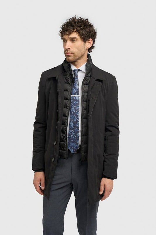 Heston Overcoat - Coats - Black XS 