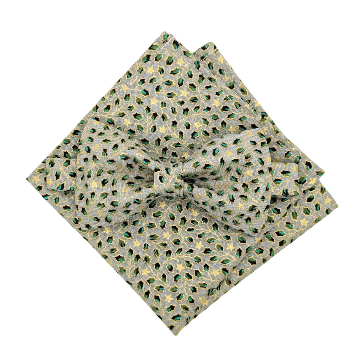 Holly Leaves Bow Tie - Bow Ties - 