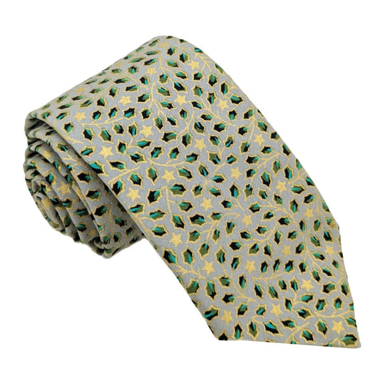 Holly Leaves Tie - Ties - 