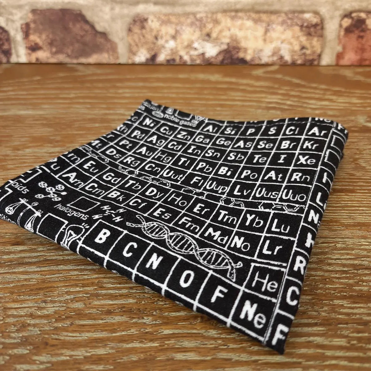 Clearance - Black Periodic Table Pocket Square