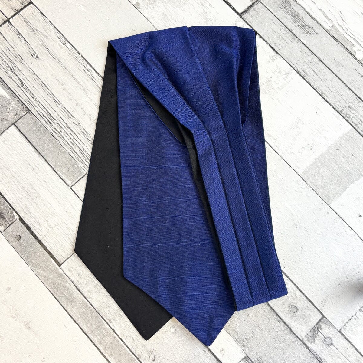 Imperial Blue Dupion Cravat - Cravats - 