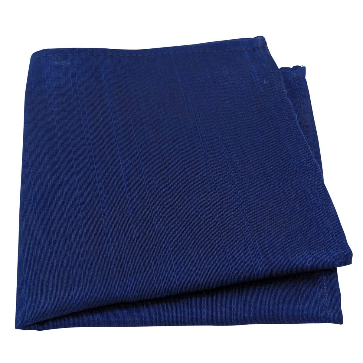 Imperial Blue Dupion Pocket Square - Handkerchiefs - 