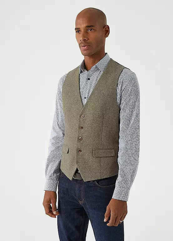 Ingram Sage Waistcoat - STOCK CLEARANCE - Waistcoats Sale - 