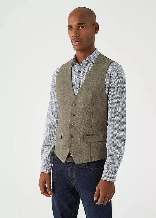 Ingram Sage Waistcoat - STOCK CLEARANCE - Waistcoats Sale - 