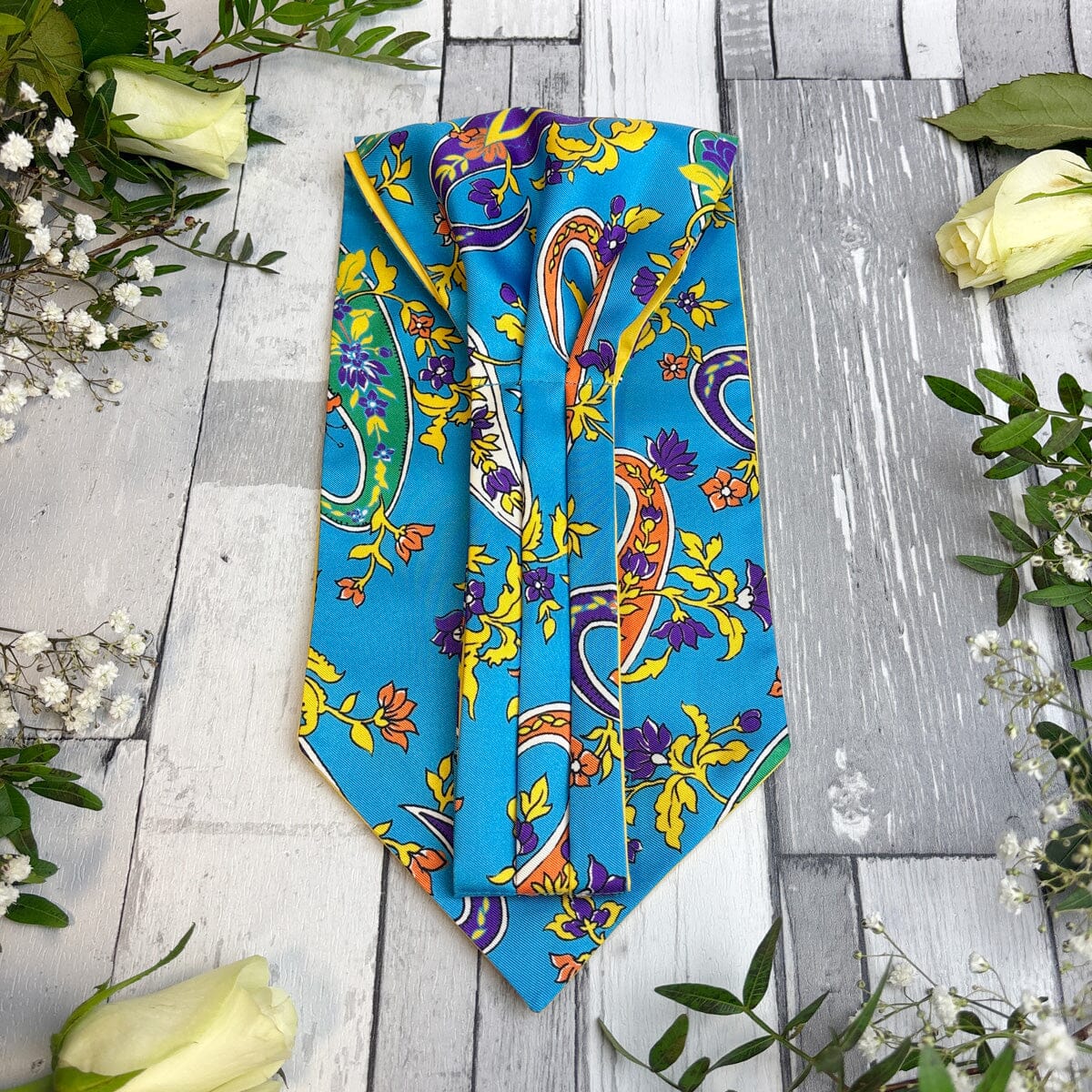 Italian Paisley Silk Cravat - Cravats - 