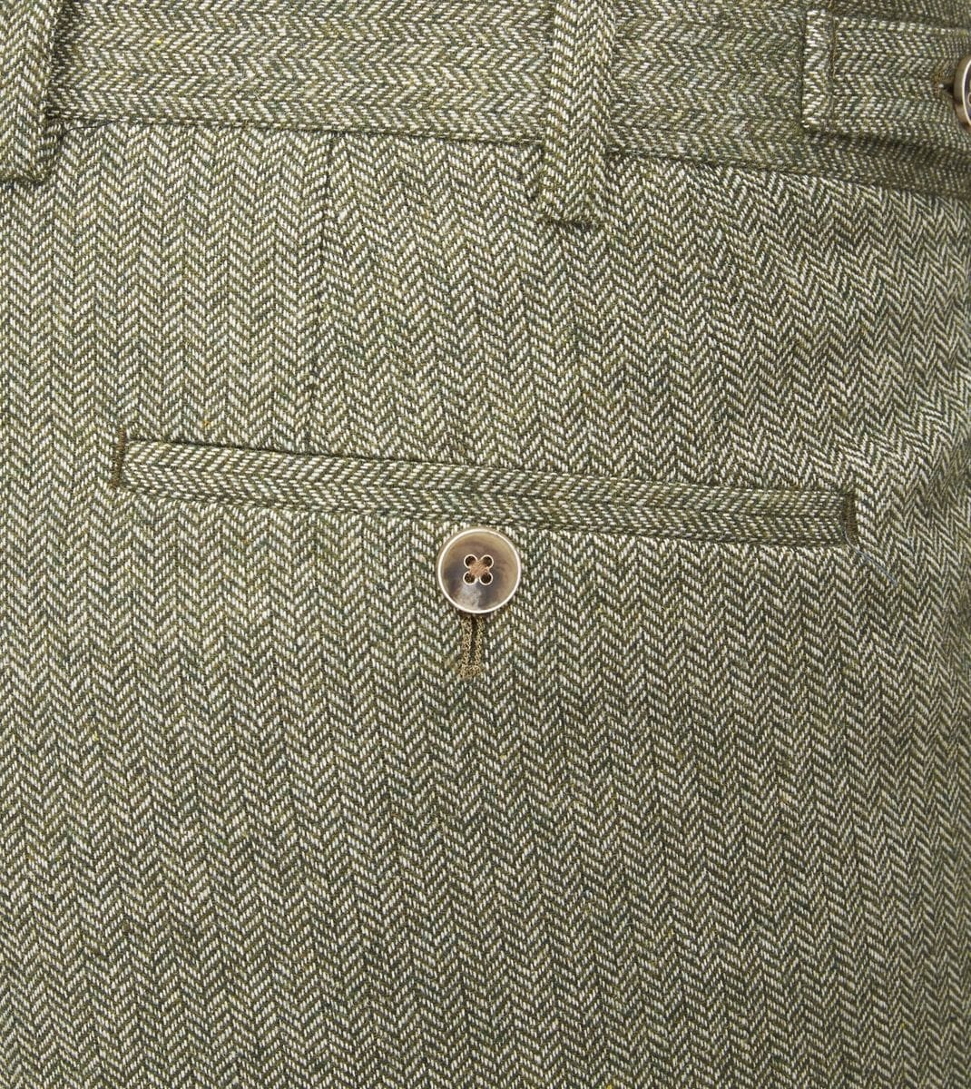 Jude Sage Herringbone 3 Piece Suit - Suits - 
