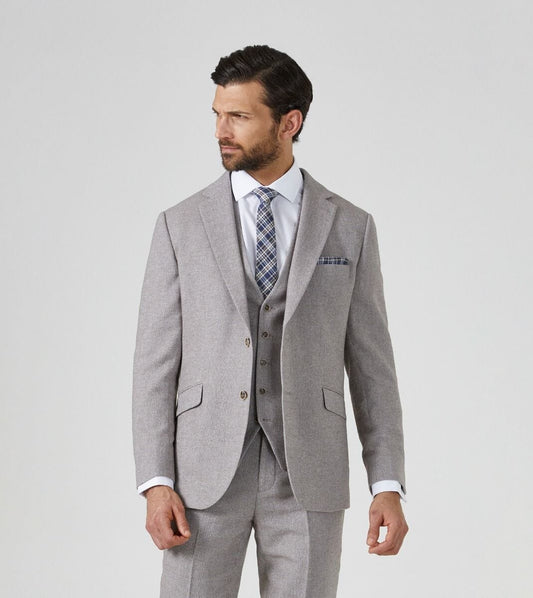 Jude Stone Herringbone 3 Piece Suit - Suits - 