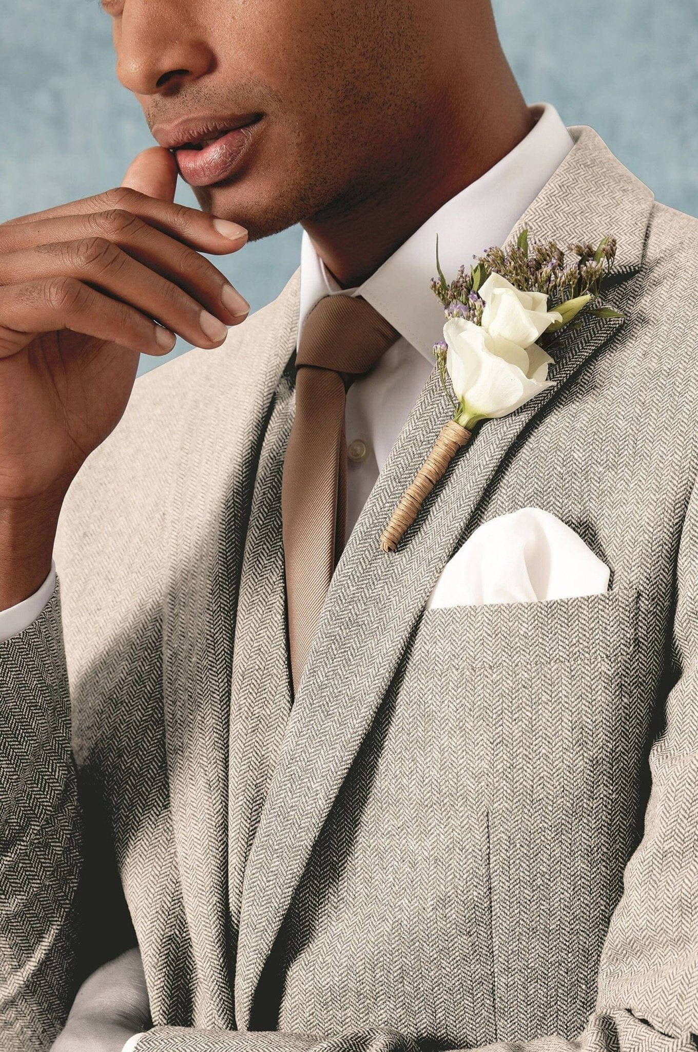 Jude Stone Herringbone 3 Piece Suit - Suits - 
