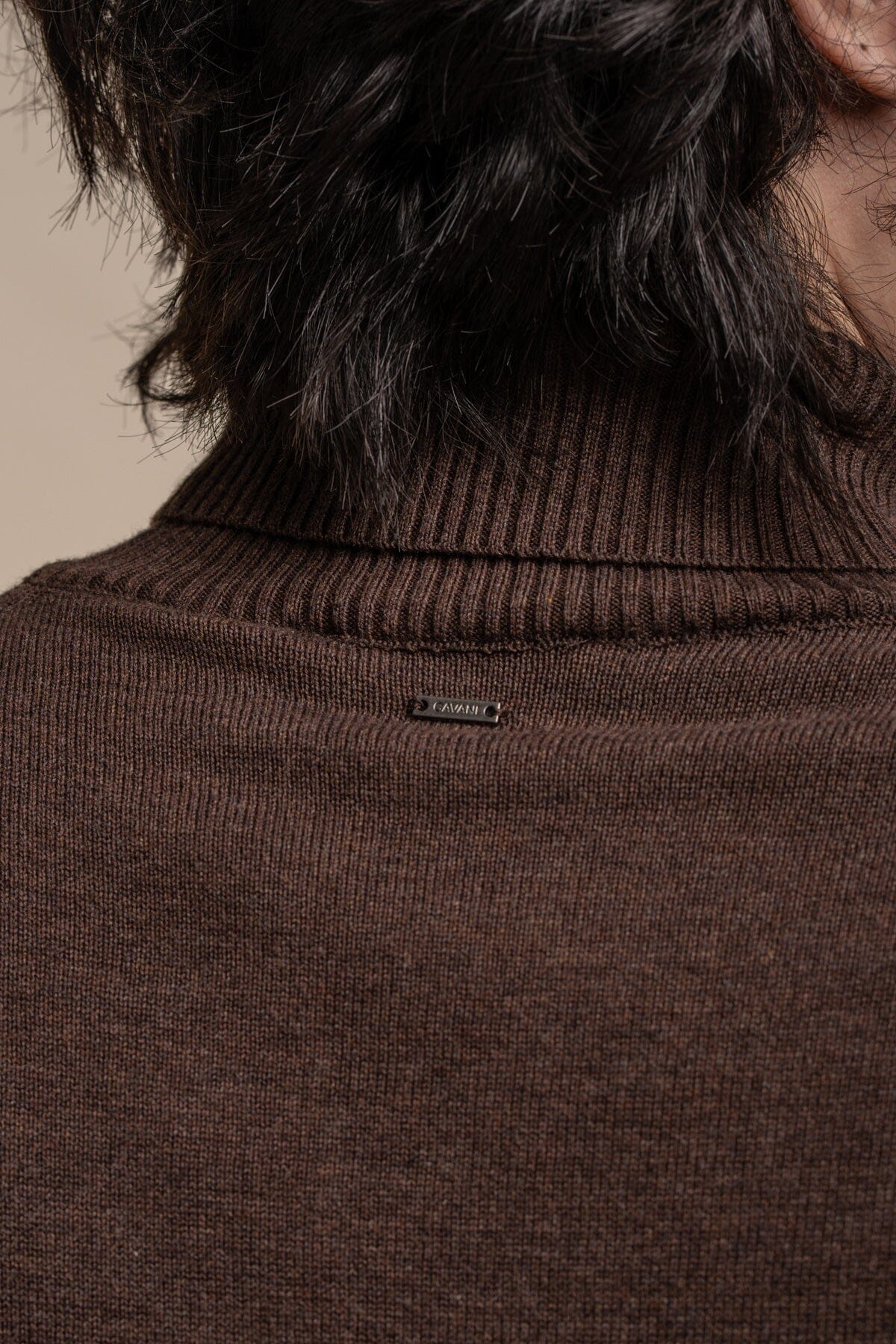 Karris Brown Roll Neck Jumper - Jumpers - - THREADPEPPER
