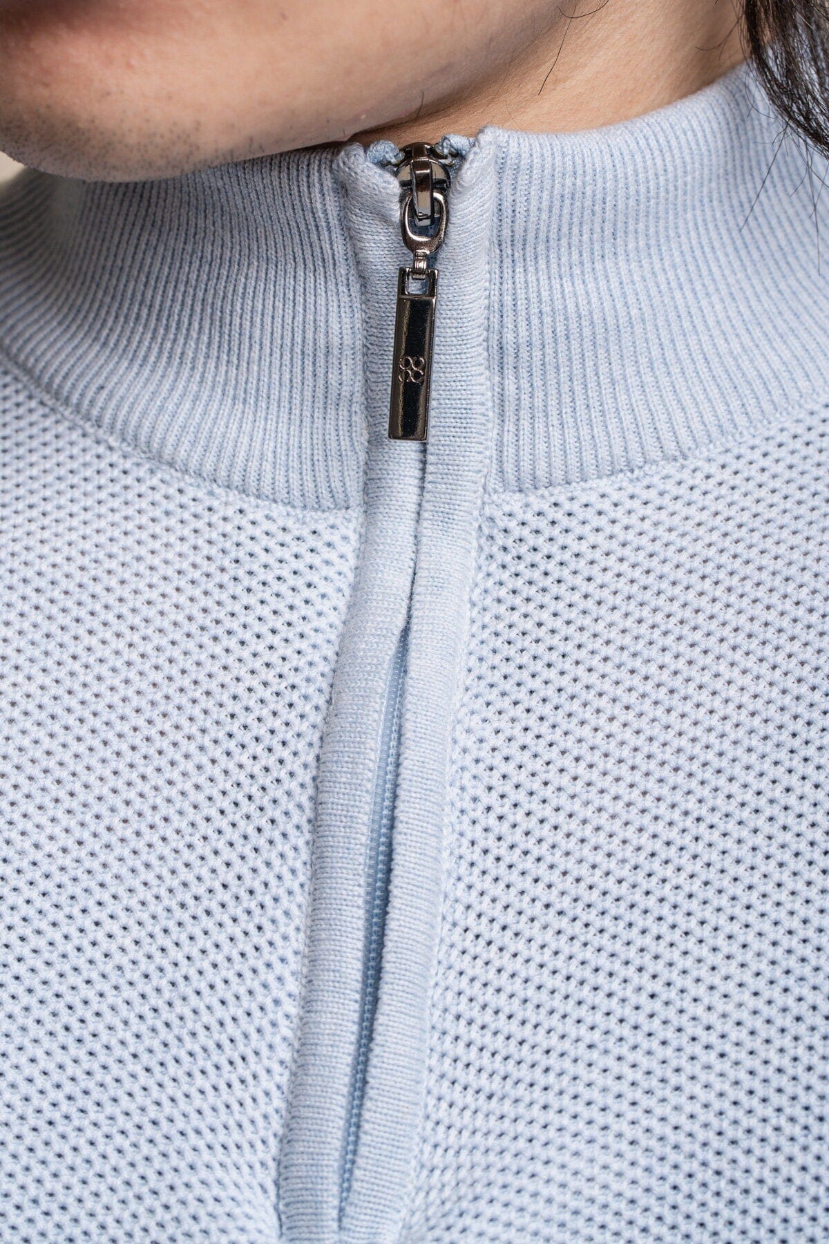 Kyle Blue Marlyn Half Zip Jumper - Jumpers - - THREADPEPPER