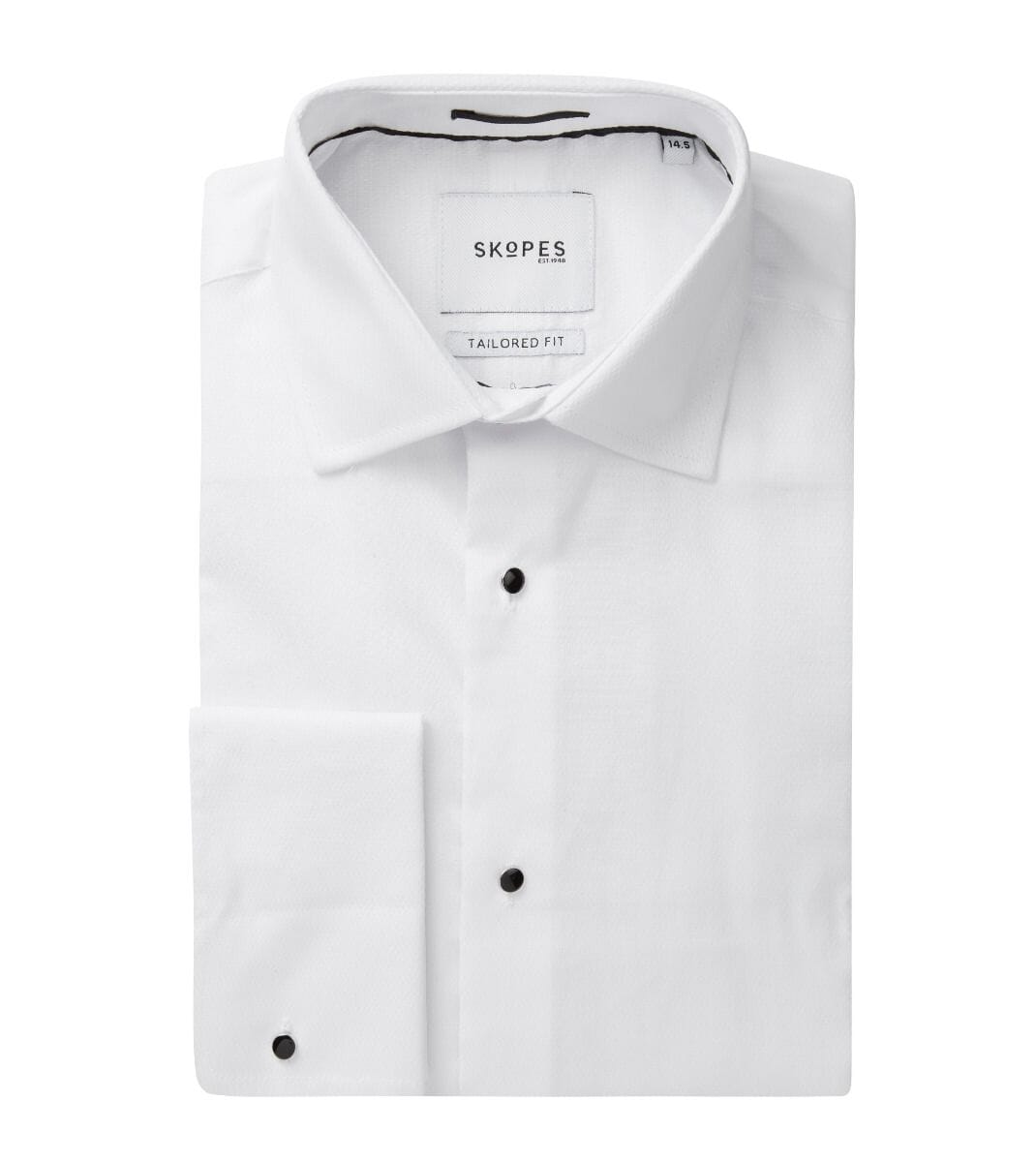Luxury White Cotton Dress Shirt - Shirts - - THREADPEPPER