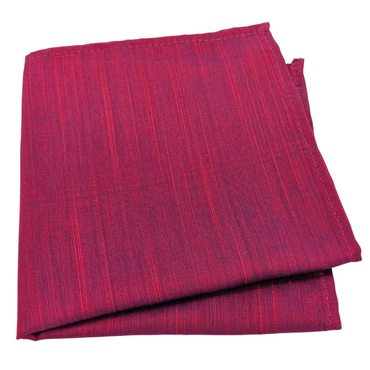 Magenta Dupion Pocket Square - Handkerchiefs - 