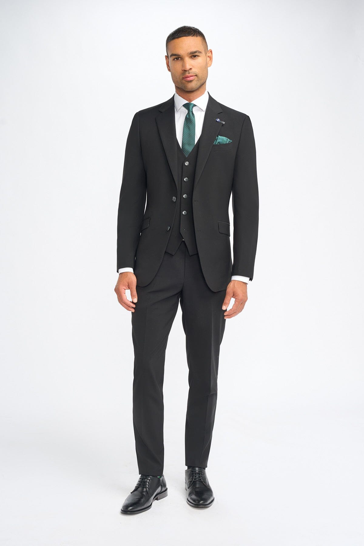 Malibu Black 2 Piece Suit - Suits - 
