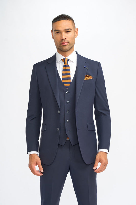 Malibu Navy 3 Piece Suit - Suits - 