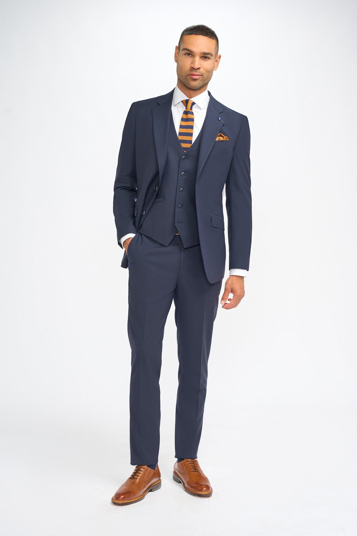 Malibu Navy 3 Piece Suit - Suits - 