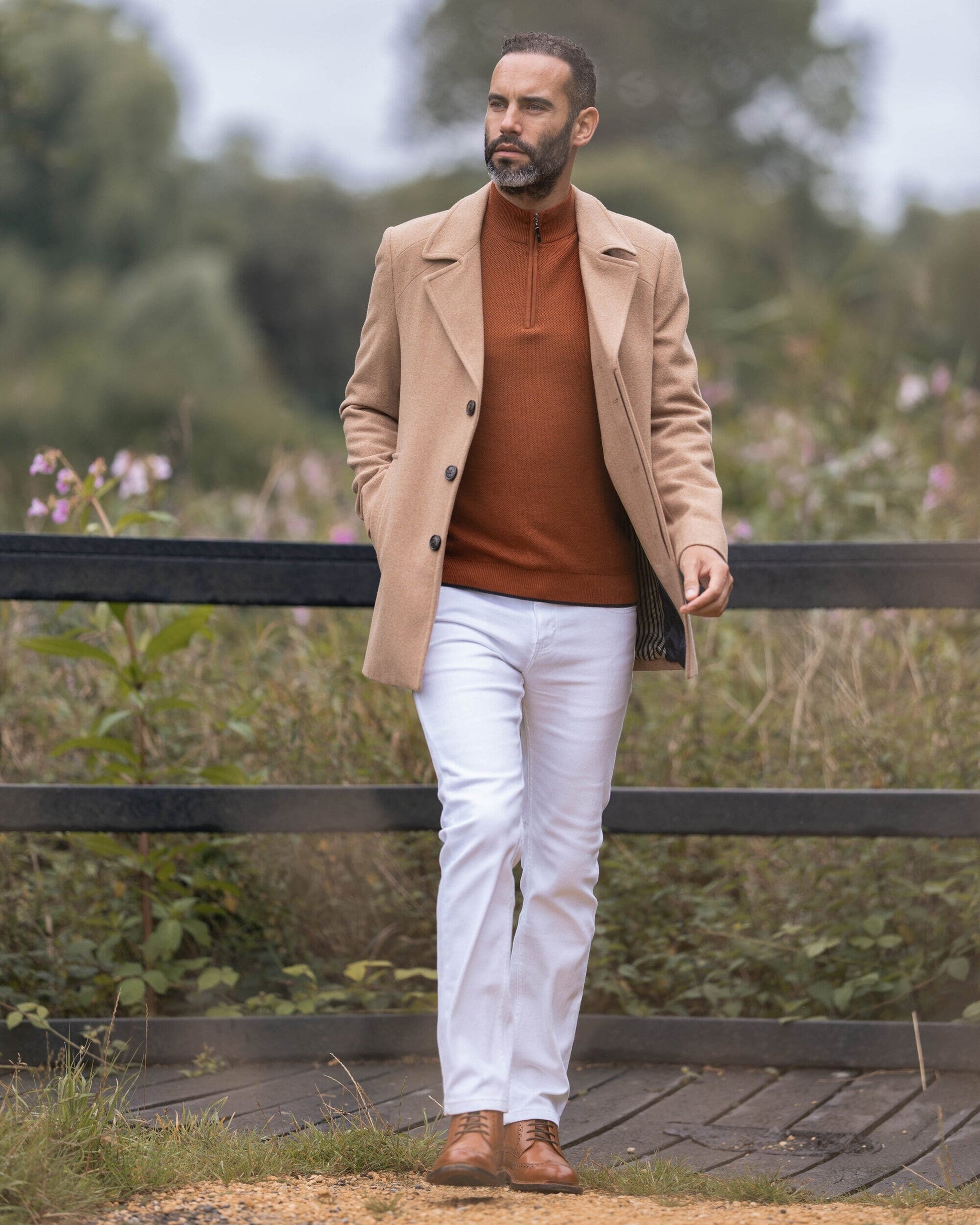 Marcus Camel Topcoat - Coats - - THREADPEPPER