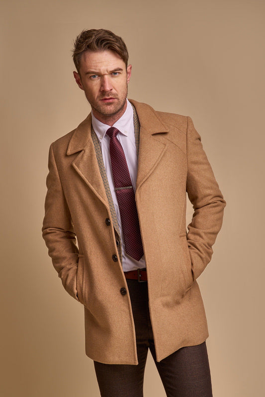 Marcus Camel Topcoat - Coats - 36R - THREADPEPPER