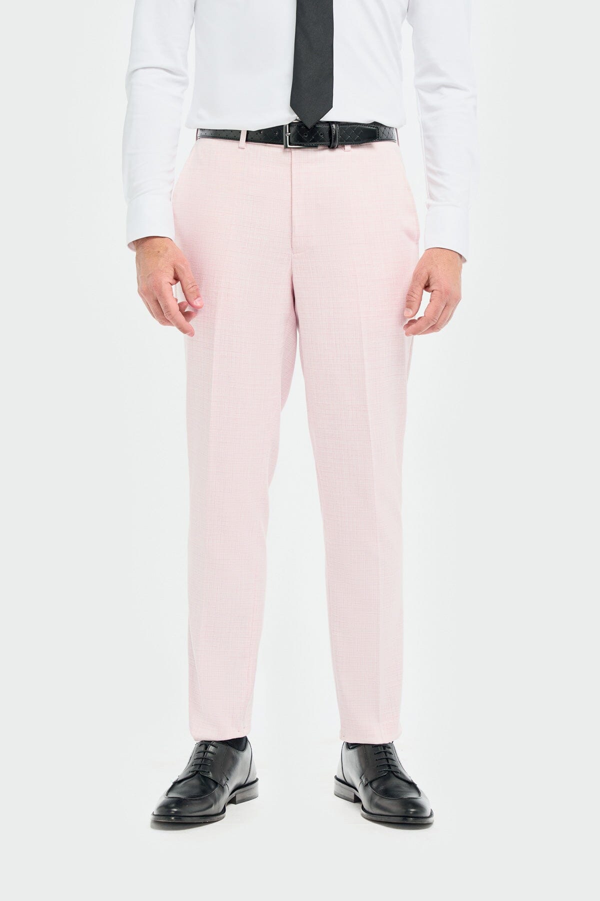 Mauve Checked Trousers - STOCK CLEARANCE - Trousers Sale - 28R 