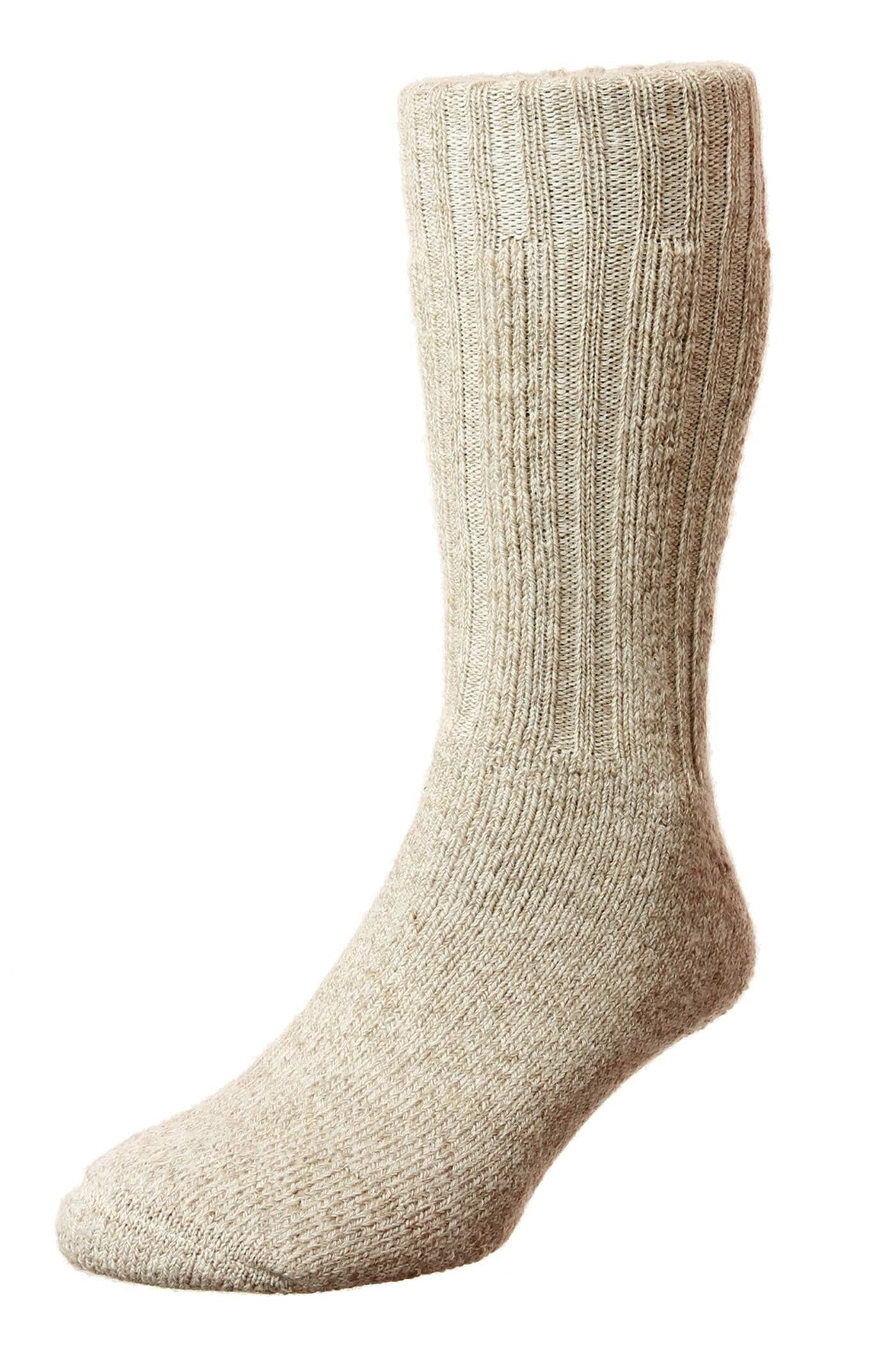 Merino Wool Boot Socks - Socks - Beige - THREADPEPPER